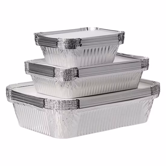 Feuille d'aluminium pour l'emballage de contenants alimentaires